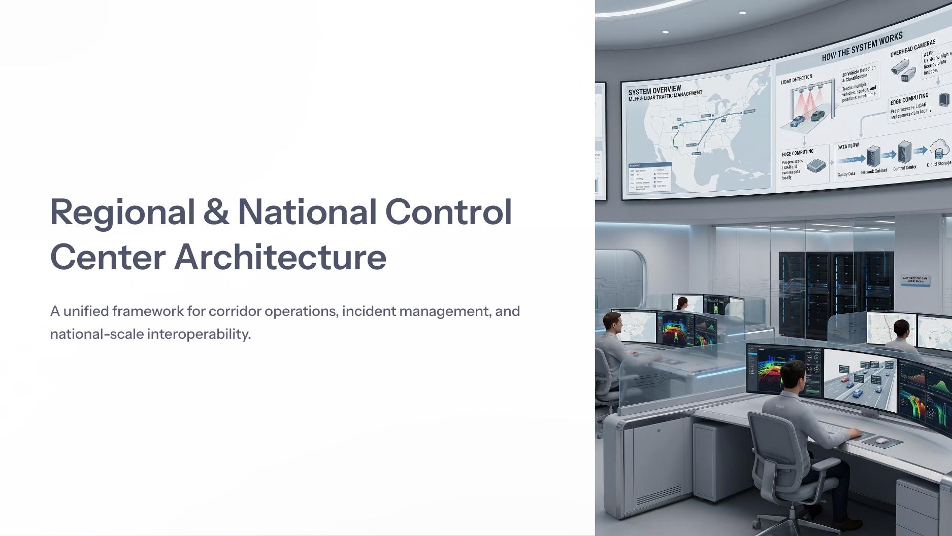 Regional and national control center architecture cover