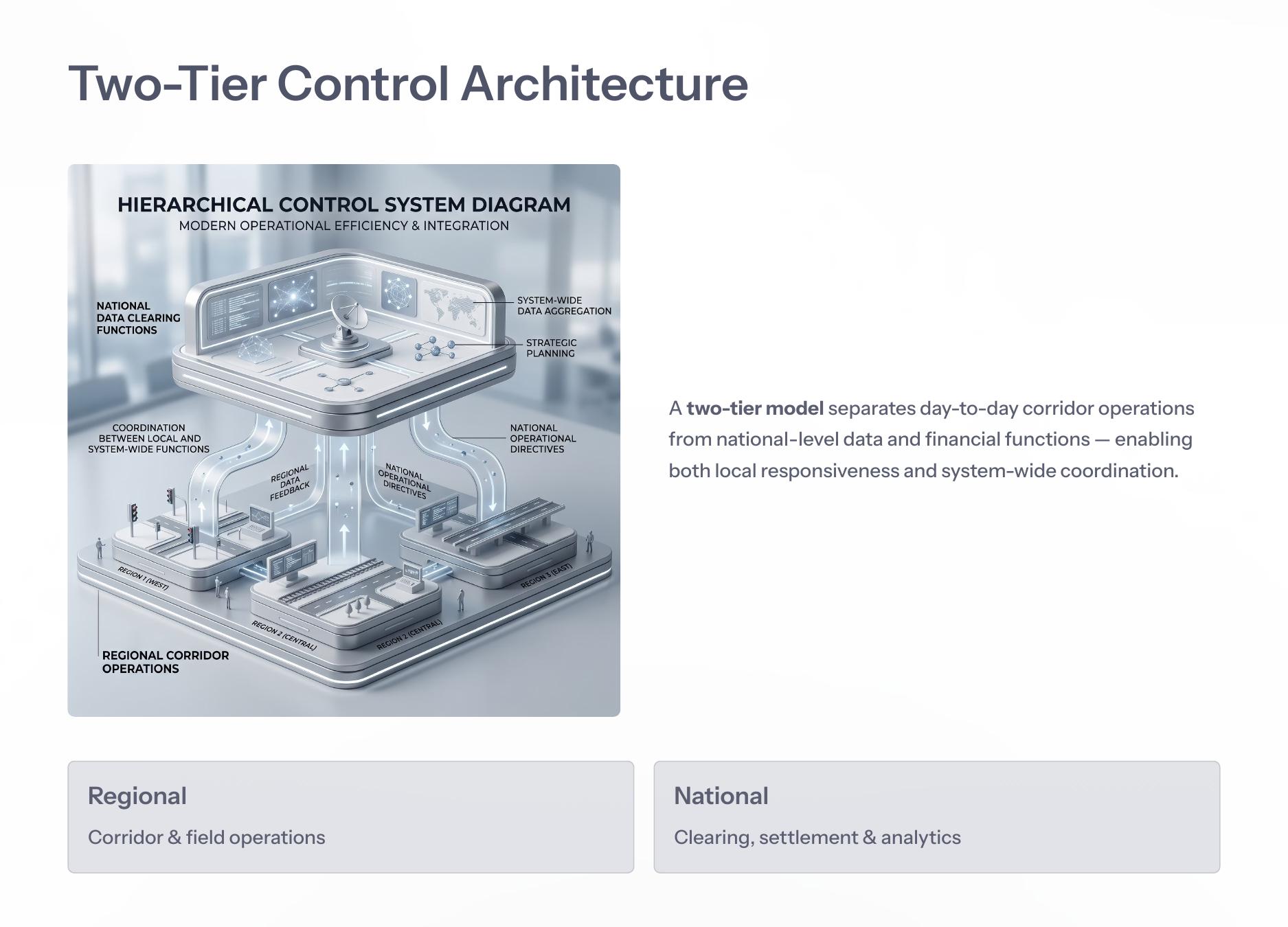 Two-tier control architecture diagram
