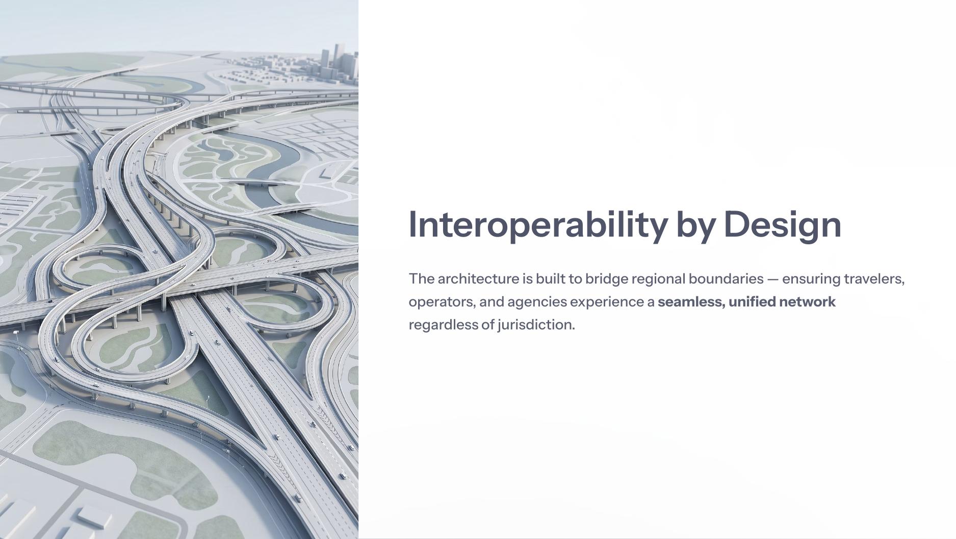 Interoperability by design highway interchange visual